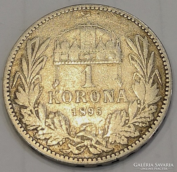 N/020 - 1895 silver József Ferenc 1 crown