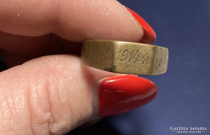 Handcrafted ring from World War I