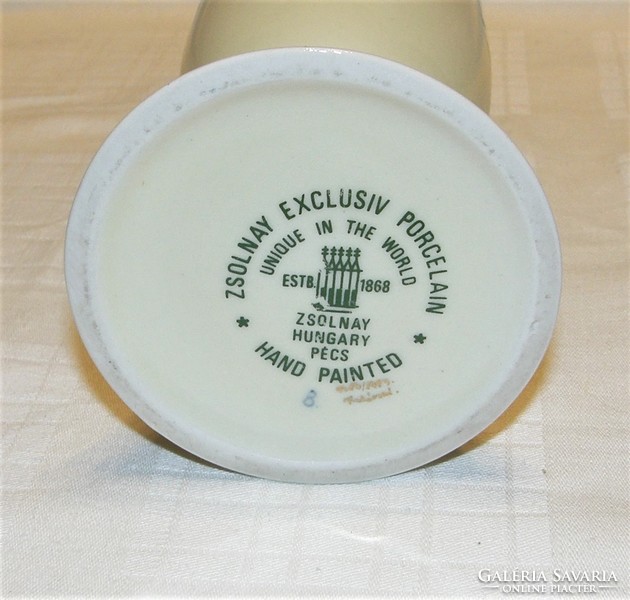 Orchideás kehely váza - Zsolnay Exclusive porcelán