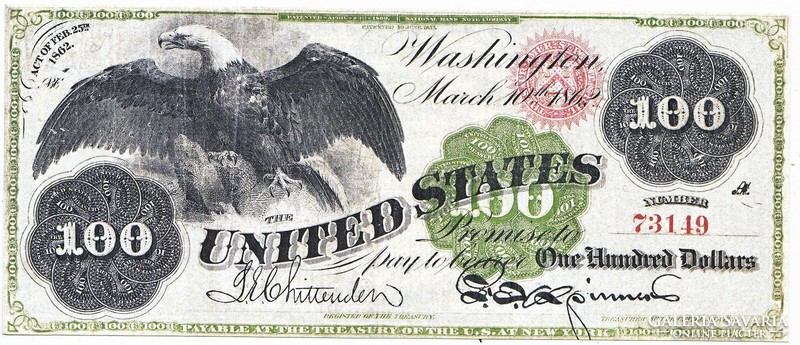 USA $100 1863 replica