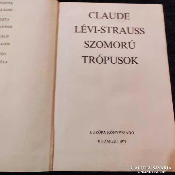Sad Tropes (Claude Lévi-Strauss) 1979 edition