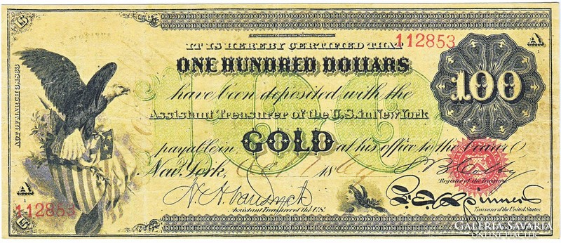 USA $100 1863 replica
