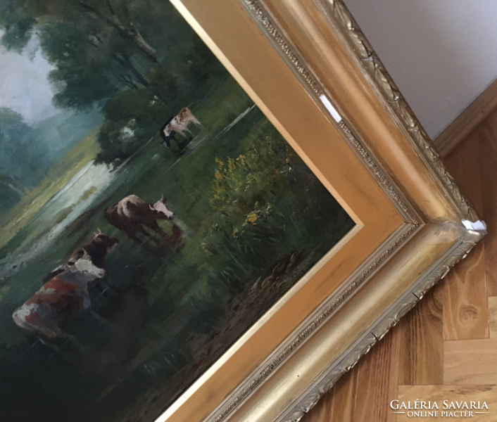 Antique English oil painting