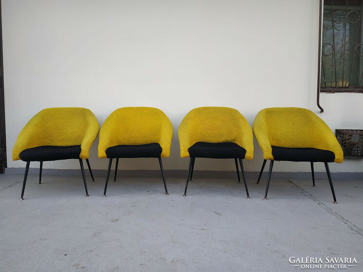 Retro cologne armchair 4 pieces of vintage 1960s rare design furniture