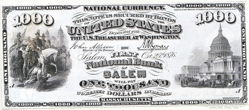 USA 1000 dollár 1876 REPLIKA