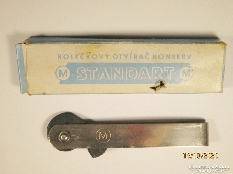 Retro konzervnyitó Csehszlovák gyártmány saját papírdobozában - 1970-1980-as évekből