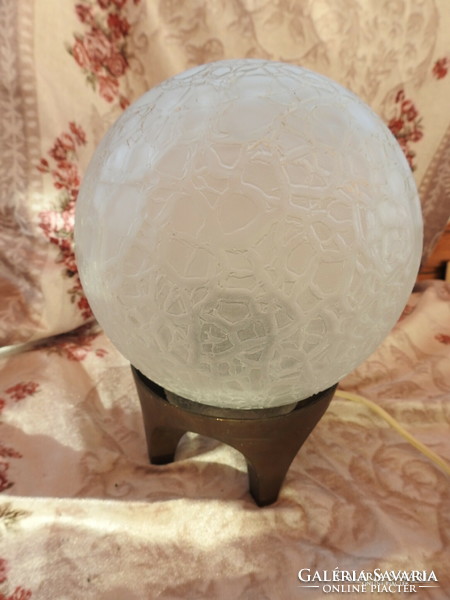 Elizabeth Szabó glass artist - glass - bronze table lamp