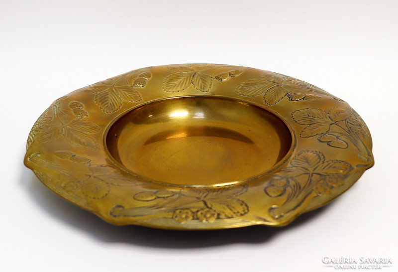 Art Nouveau copper serving plate