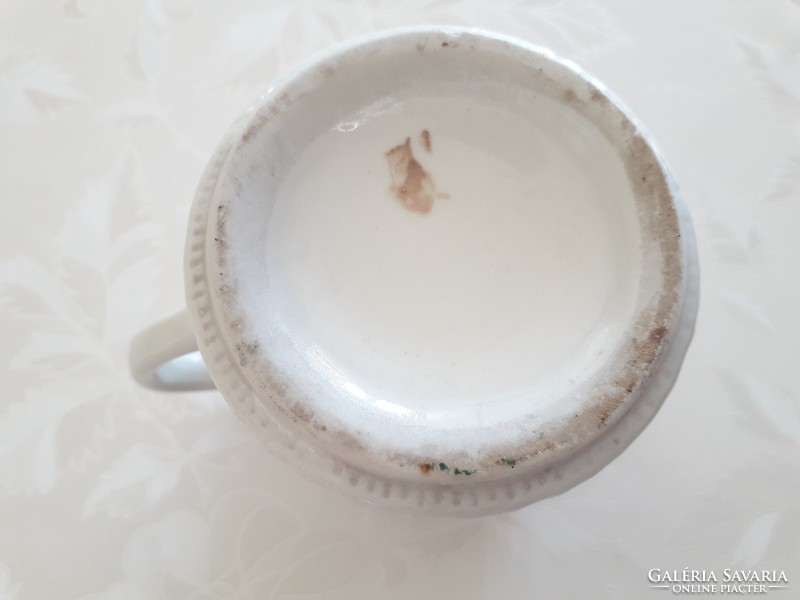 Old zsolnay porcelain rose mug tea cup