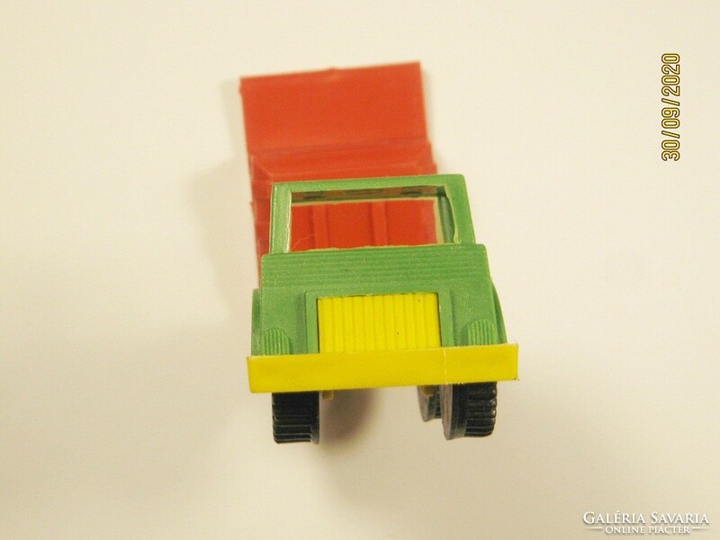 Retro játék műanyag trafikáru teherautó dömper autó kb. 1970-80-as évek