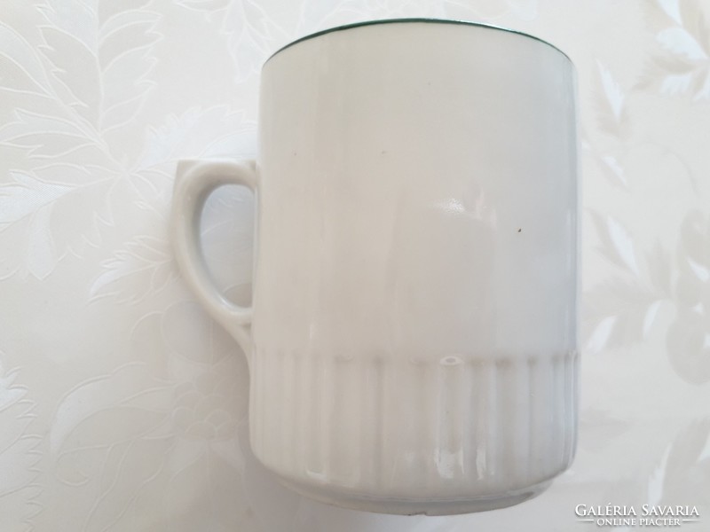 Old zsolnay porcelain rose mug tea cup