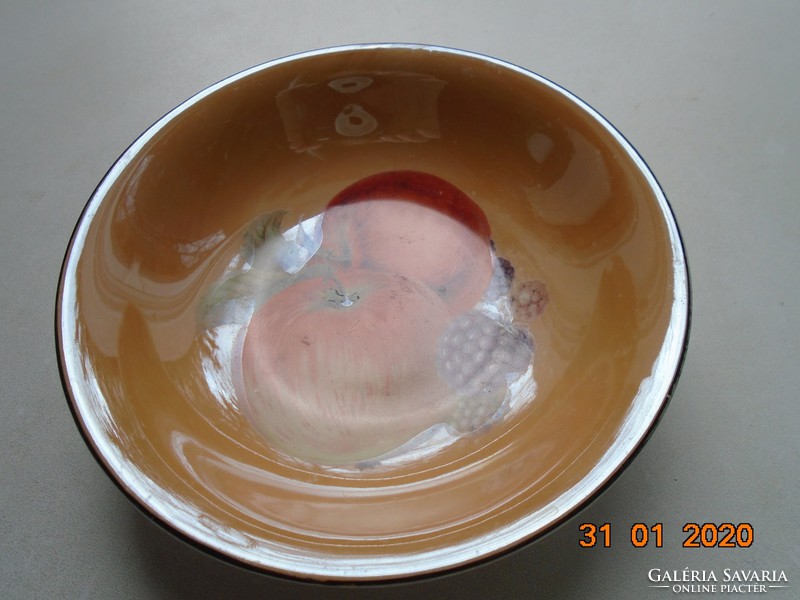 1920 Wehinger horn fruit pattern, eosin bowl