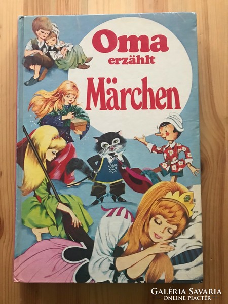 Nagymama meséi. Nagyon szép színes képekkel,német nyelvű mesekönyv. 1977.
