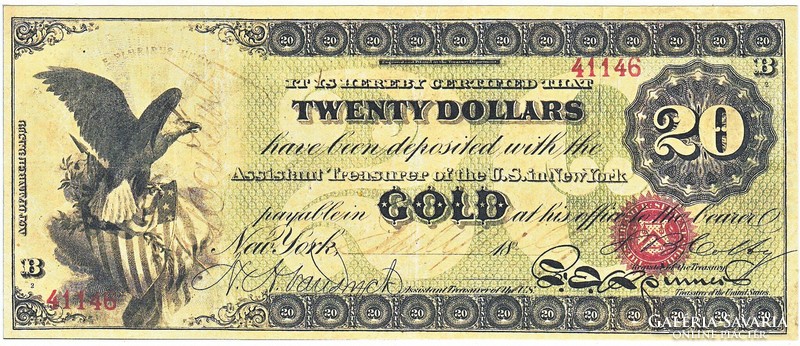 US $20 1861 replica