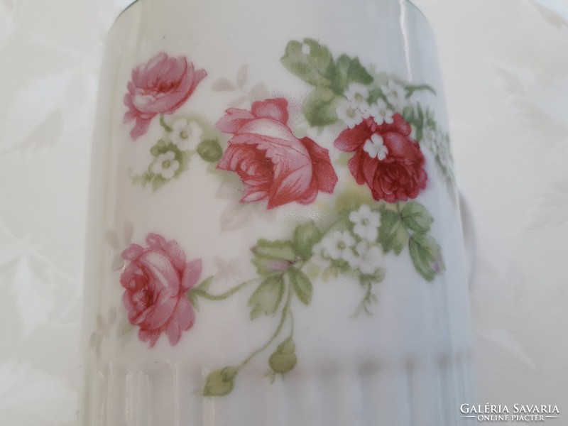Old zsolnay porcelain rose mug tea cup
