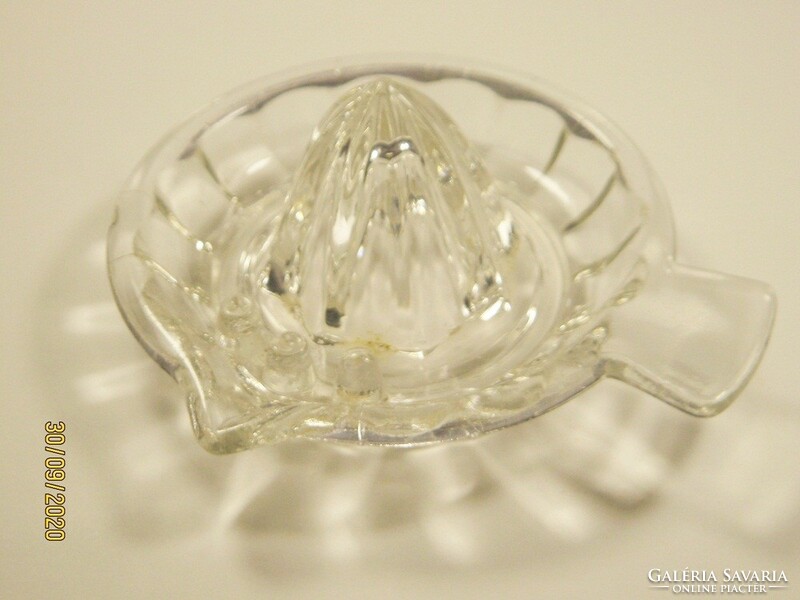 Retro old glass lemon squeezer - for making lemonade lemon juice - approx. From the 1970s and 80s