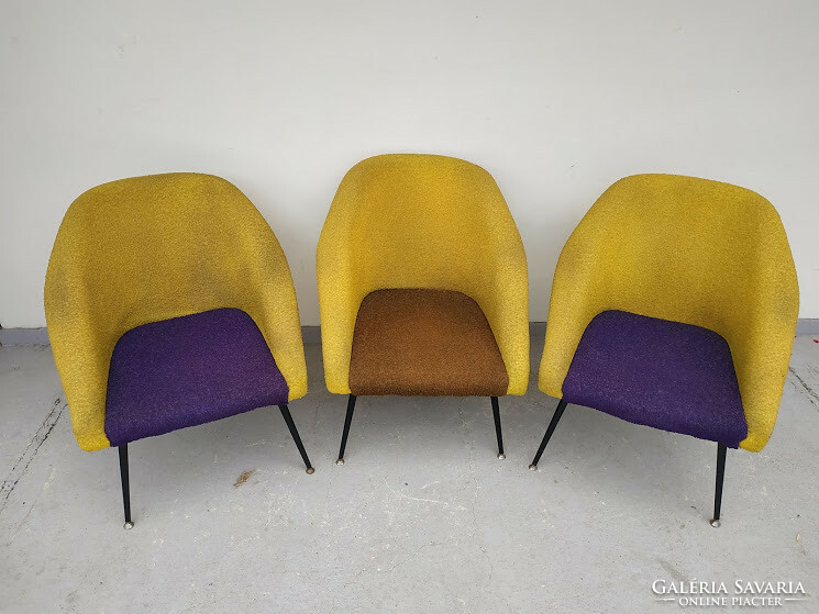 Retro köln fotel 3 darab vintage 1960 as évek ritka dizájn bútor