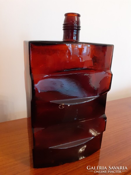 Art deco large 23 cm baeder perfume factory r.T. Glass old perfume bottle