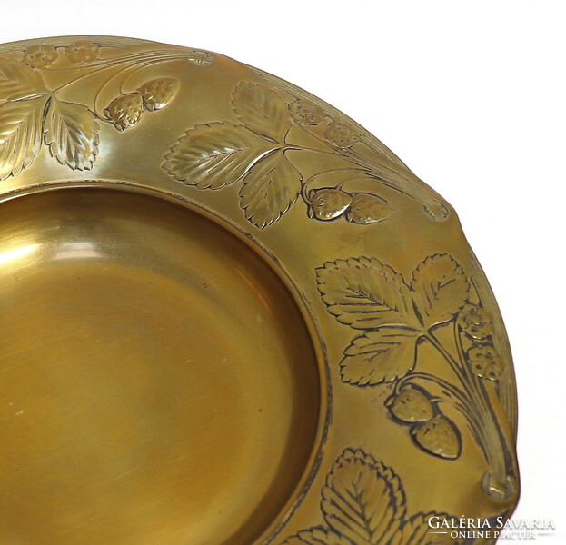 Art Nouveau copper serving plate