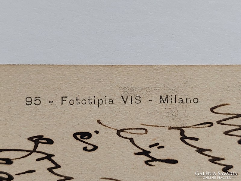 Régi képeslap 1924 Milánó fotó levelezőlap