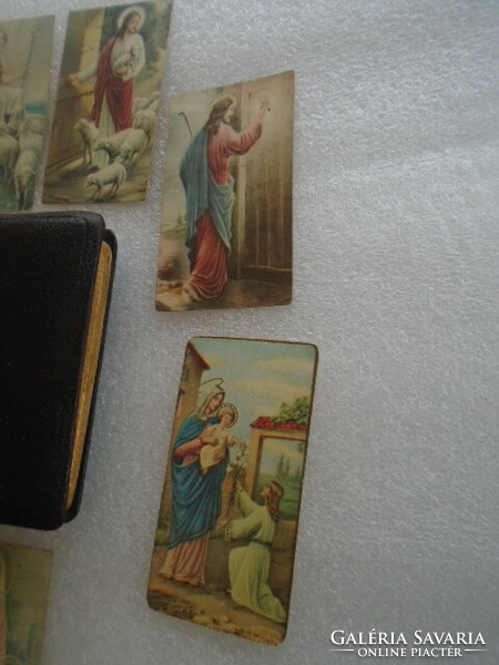 Nagyon régi 1937-es vintage antik mini szent könyv biblia imakönyv szentkönyv+ 8 db kép