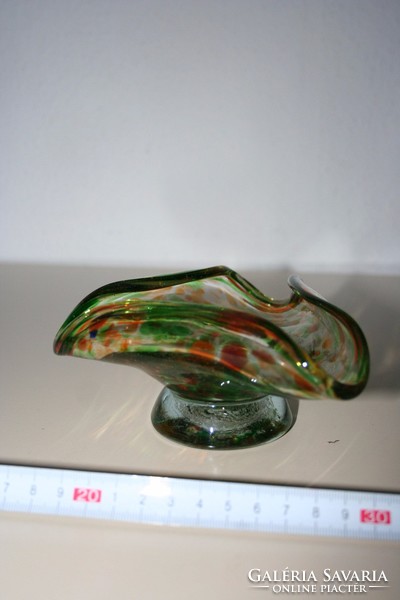 Green Murano glass ashtray