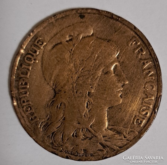 1904. Franciaország 10 Centimes pénz érme (240)