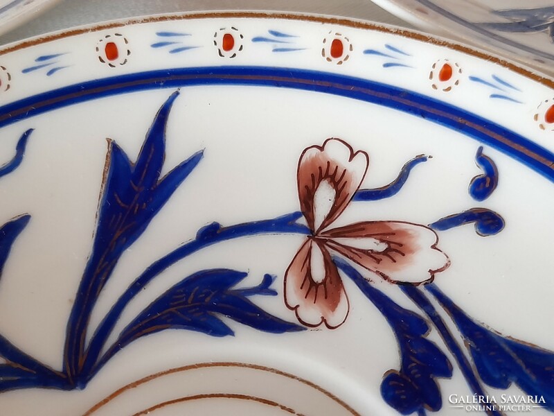 Antik kézzel festett porcelán teás készlet