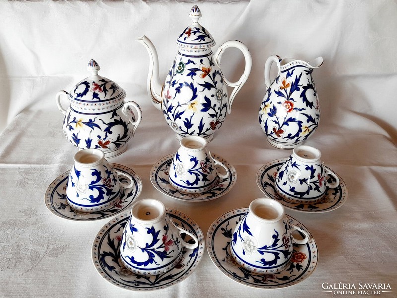 Antique hand painted porcelain tea set