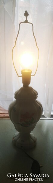 Beautiful Herend table lamp with flower pattern