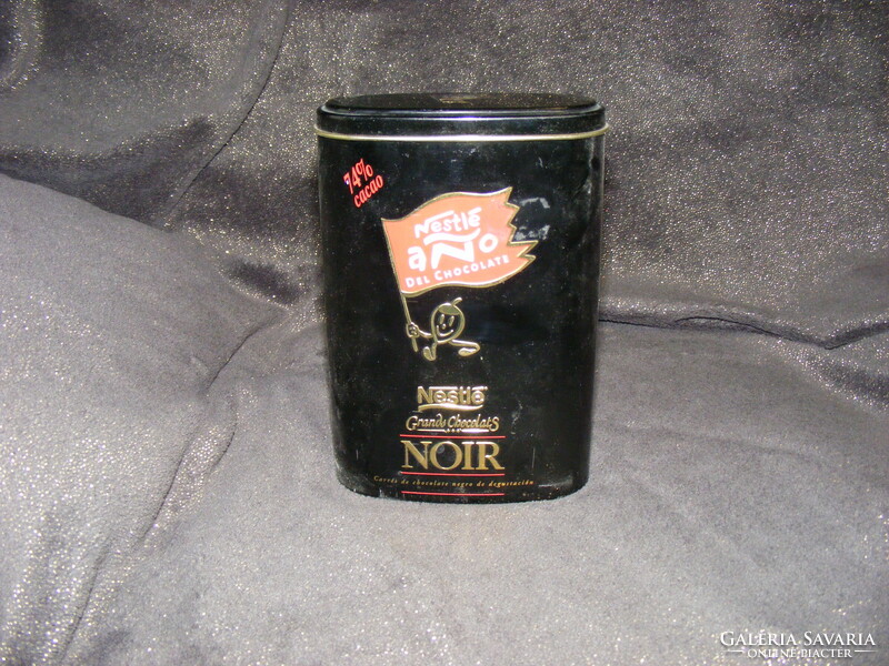 Nestle chocolats noir metal box, advertising