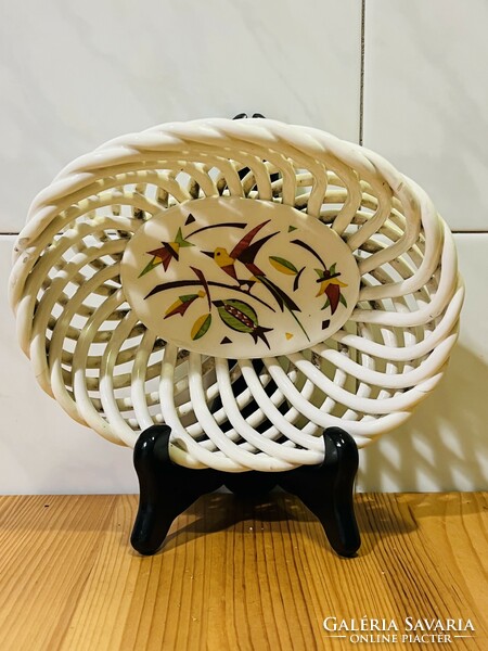 Kispet openwork, oval basket bowl