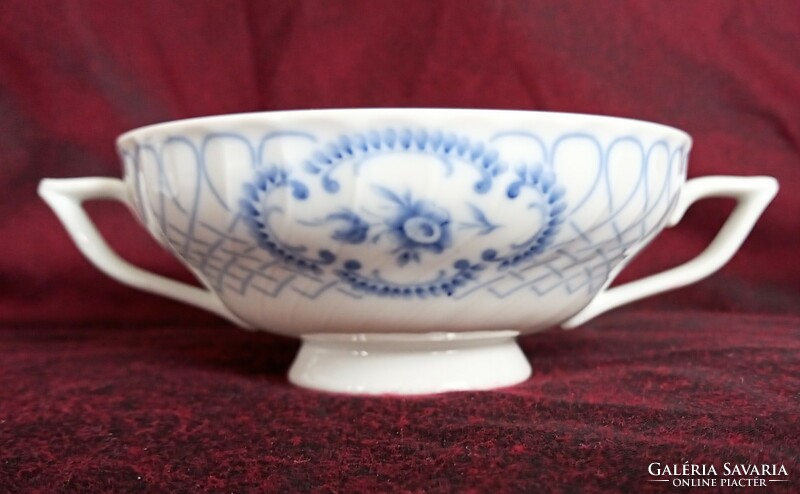 Old royal tettau blue rose soup cup