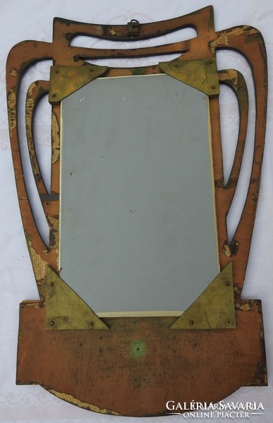 Antique Art Nouveau wall mirror - mirror