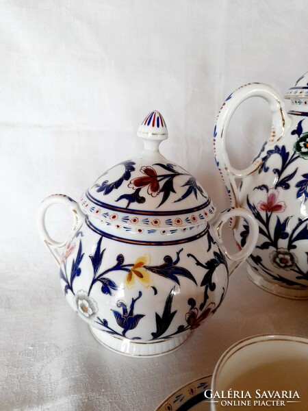 Antique hand painted porcelain tea set