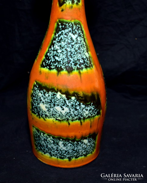 XX. Sz Magyar keramikus: glazed retro ceramic vase