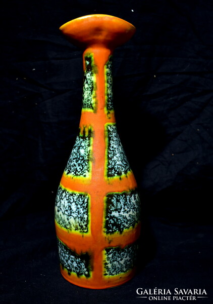 XX. Sz Magyar keramikus: glazed retro ceramic vase