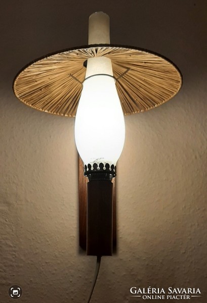 Retro zsűriztetett iparművészeti fali kar, lámpa