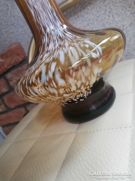 Meseszép retro üveg váza