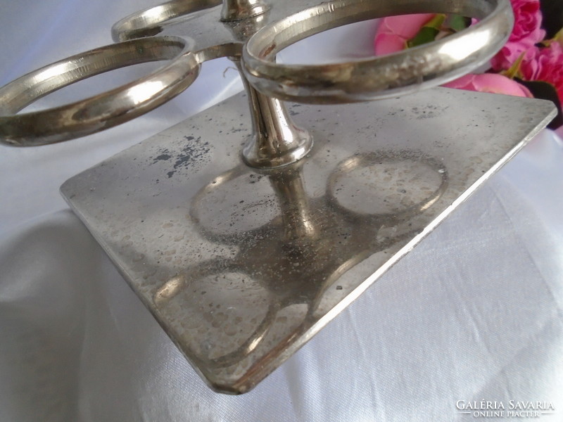 English antique table 4-piece spice holder.