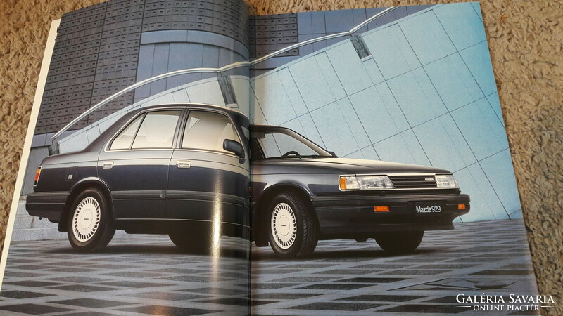 Mazda 929 modell, prospektus, katalógus ,retro reklám, old timer, Japan autó,