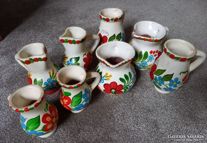 Hand painted ceramic jugs