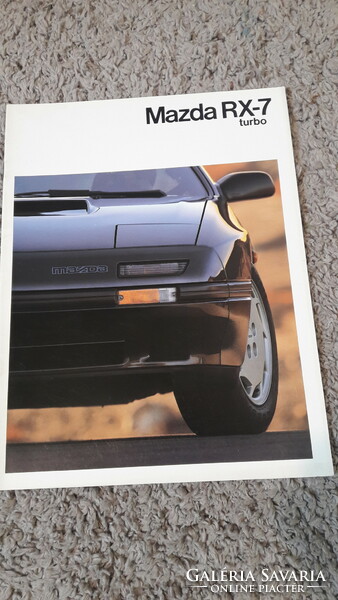 Mazda RX-7 Turbo // modell, prospektus, katalógus ,retro reklám, old timer, Japan autó,