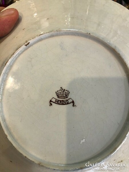 Óherendi Viktória mintás porcelán tányér, 24 cm-es nagyságú ritkaság.