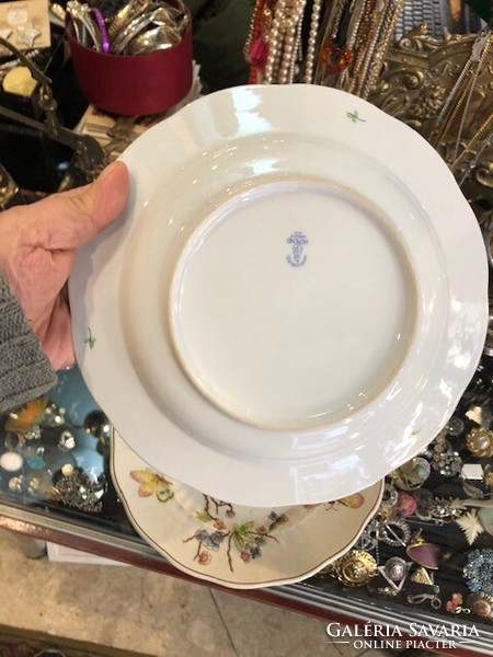 Herendi Viktória mintás porcelán tányér 1940-ből, 24 cm-es.