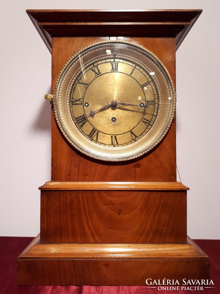 Bieder quarter beater clock in cherry wood case