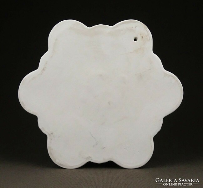 1D600 Hófehér nagyméretű Herendi porcelán hamutál