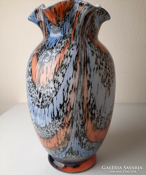Murano multilayer blown glass vase