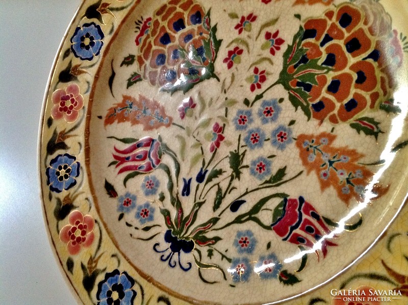 Zsolnay decorative plate 30.5 cm. - Restored