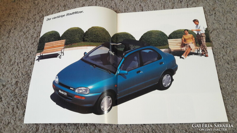 Mazda121// brochure, catalog, retro advertisement, old timer, Japan car,